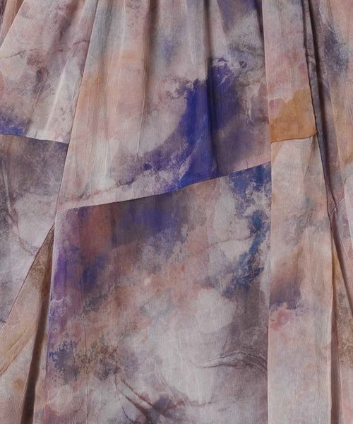 JEANASIS（ジーナシス）の「【選べる着丈】ニュアンスプリントフレアスカート/327246（スカート・レディース・ホワイト/グレー系その他/マルチ/ブラック/グリーン系その他/ブルー系その他/ブラック系その他/オレンジ系その他/ライトグレー系・SMALL/FREE）」の15枚目の写真