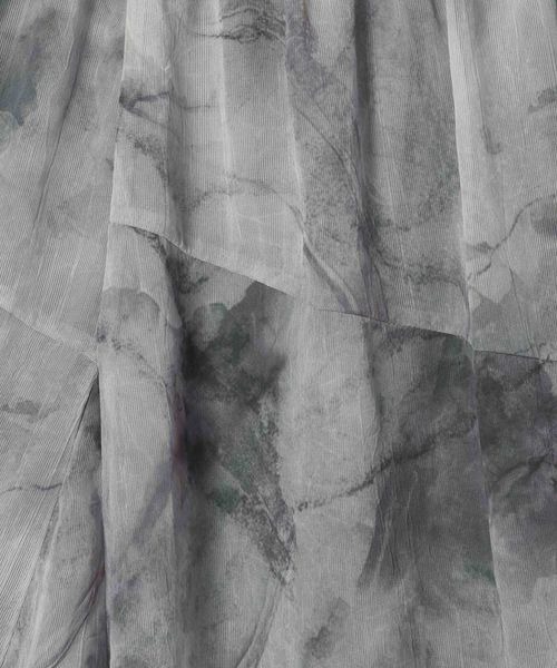 JEANASIS（ジーナシス）の「【選べる着丈】ニュアンスプリントフレアスカート/327246（スカート・レディース・ホワイト/グレー系その他/マルチ/ブラック/グリーン系その他/ブルー系その他/ブラック系その他/オレンジ系その他/ライトグレー系・SMALL/FREE）」の17枚目の写真