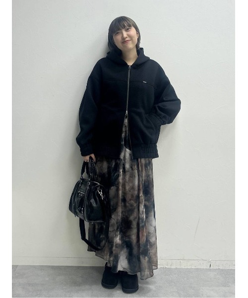 JEANASIS（ジーナシス）の「【選べる着丈】ニュアンスプリントフレアスカート/327246（スカート・レディース・ホワイト/グレー系その他/マルチ/ブラック/グリーン系その他/ブルー系その他/ブラック系その他/オレンジ系その他/ライトグレー系・SMALL/FREE）」の19枚目の写真