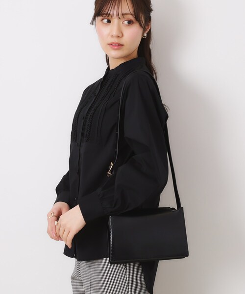 couture brooch（クチュールブローチ）の「スクエアミニショルダーバッグ（ショルダーバッグ・レディース・オフホワイト/ベビーピンク/ブラック・00）」の8枚目の写真