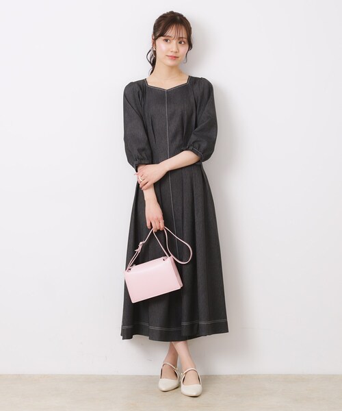 couture brooch（クチュールブローチ）の「スクエアミニショルダーバッグ（ショルダーバッグ・レディース・オフホワイト/ベビーピンク/ブラック・00）」の11枚目の写真