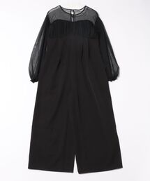 ワイズ黒いサロペット サロペット/オーバーオール（ブラック/黒色系）ファッション通販