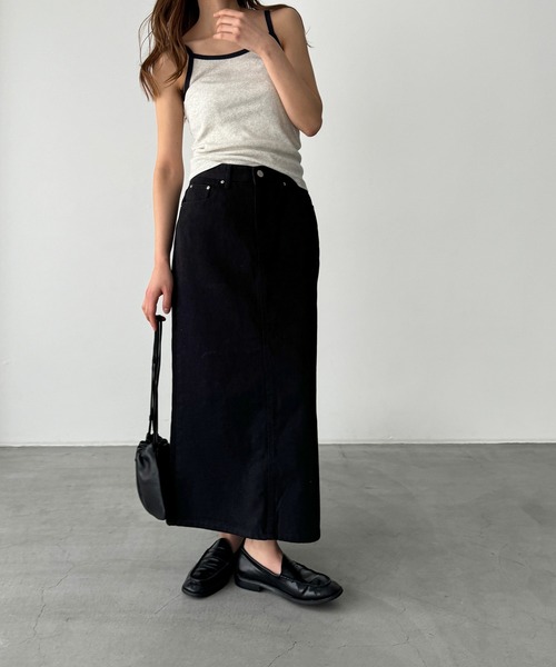 CANAL JEAN（キャナルジーン）の「El mar　ロングタイトスカート（スカート・レディース・ホワイト/ブラック・SMALL/MEDIUM）」の16枚目の写真