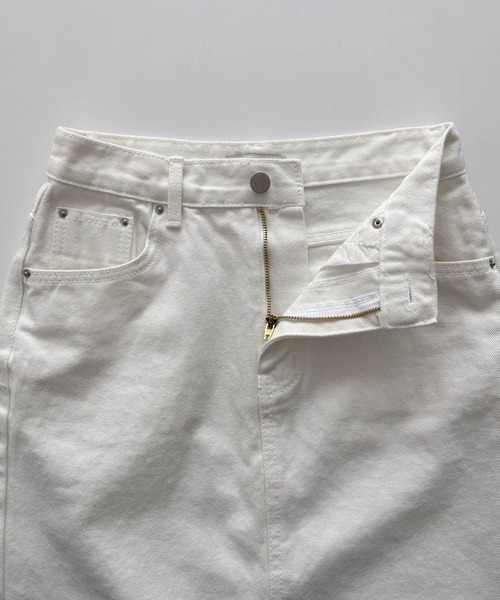 CANAL JEAN（キャナルジーン）の「El mar　ロングタイトスカート（スカート・レディース・ホワイト/ブラック・SMALL/MEDIUM）」の4枚目の写真