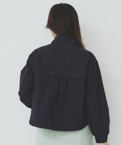 index（インデックス）の「撥水スタンドカラーショートブルゾン【洗濯機洗い可】（ブルゾン・レディース・ナチュラル/ネイビー・36/38/40/42）」の15枚目の写真
