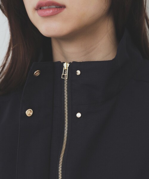 index（インデックス）の「撥水スタンドカラーショートブルゾン【洗濯機洗い可】（ブルゾン・レディース・ナチュラル/ネイビー・36/38/40/42）」の17枚目の写真