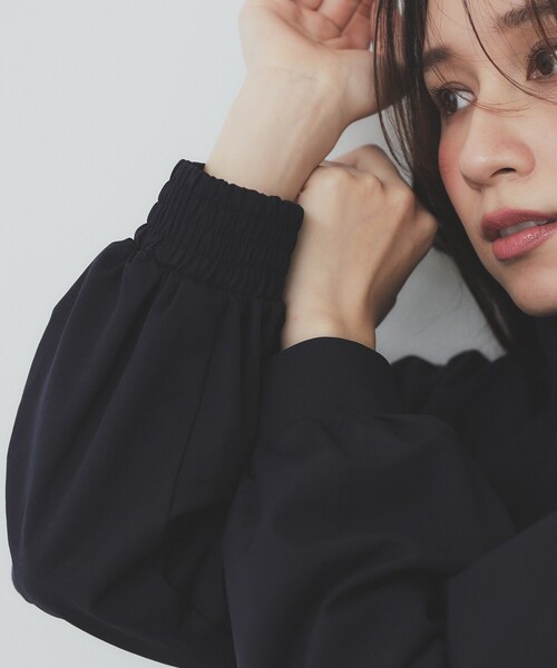 index（インデックス）の「撥水スタンドカラーショートブルゾン【洗濯機洗い可】（ブルゾン・レディース・ナチュラル/ネイビー・36/38/40/42）」の19枚目の写真