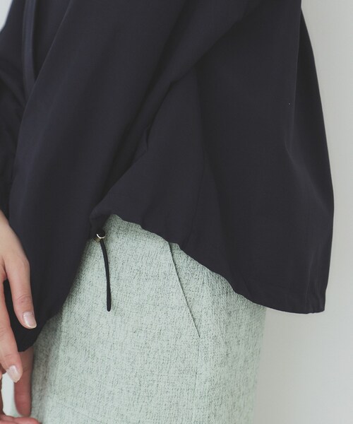 index（インデックス）の「撥水スタンドカラーショートブルゾン【洗濯機洗い可】（ブルゾン・レディース・ナチュラル/ネイビー・36/38/40/42）」の21枚目の写真