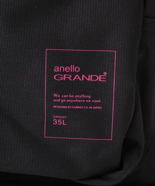 anello(アネロ)の「anello GRANDE BIGサイズバックパック(バックパック/リュック・メンズ・ブラック×ピンク/ブラック×ブラック/ブラック×ブルー・FREE)」の8枚目の写真