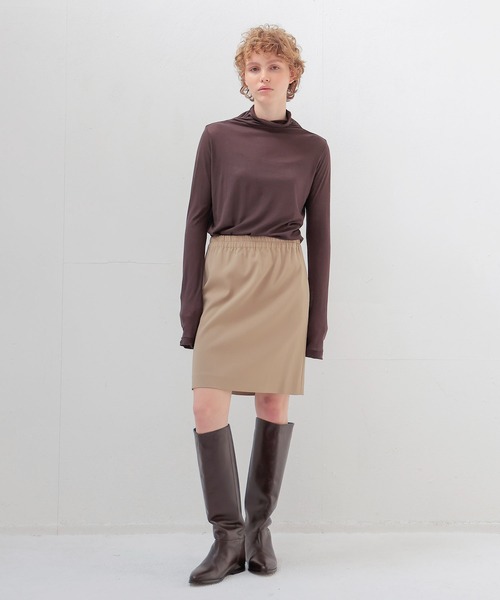 DRESSLAVE(ドレスレイブ)の「Sheer high twist pullover(シアー強撚プルオーバー)(Tシャツ/カットソー・レディース・ブルー/オフホワイト/ブラウン・38)」の9枚目の写真