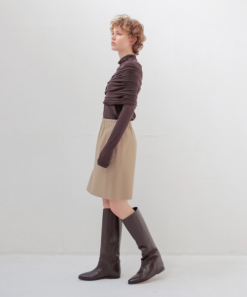 DRESSLAVE(ドレスレイブ)の「Sheer high twist pullover(シアー強撚プルオーバー)(Tシャツ/カットソー・レディース・ブルー/オフホワイト/ブラウン・38)」の10枚目の写真