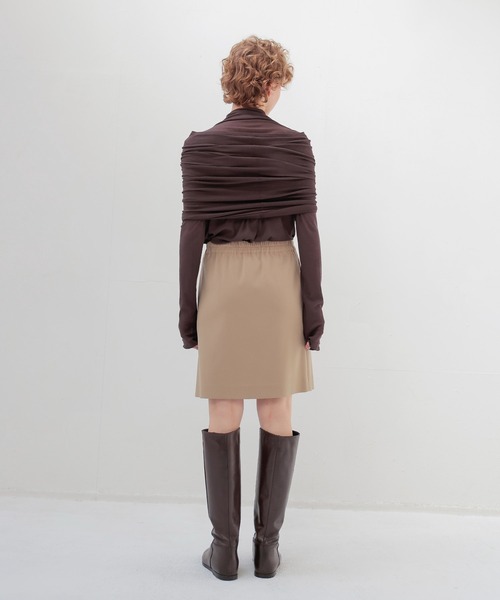DRESSLAVE(ドレスレイブ)の「Sheer high twist pullover(シアー強撚プルオーバー)(Tシャツ/カットソー・レディース・ブルー/オフホワイト/ブラウン・38)」の11枚目の写真