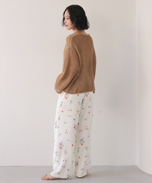 MARGAUX レディースファッション margaux/マルゴー flower イージーパンツ（その他パンツ