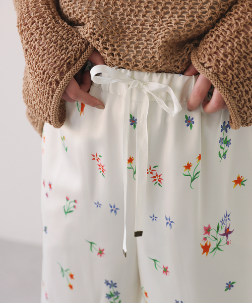 ななみ様ご購入されます スローブイエナマルゴー flower イージーパンツ38 SLOBE IENA｜《追加》margaux/マルゴー flower イージーパンツ