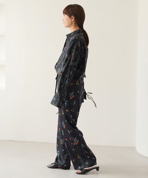 SLOBE IENA margaux/マルゴー flower イージーパンツ