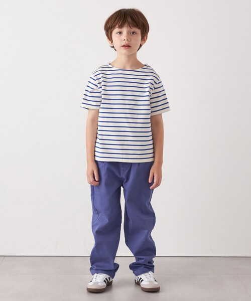 SHIPS any(シップス エニィ)の「SHIPS any: マリンボーダー ボートネック Tシャツ<KIDS>(Tシャツ/カットソー・キッズ・ブラック/ライトブルー/レッド/ライトグリーン/ネイビー・120/130/140/150)」の16枚目の写真