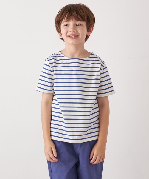 SHIPS any(シップス エニィ)の「SHIPS any: マリンボーダー ボートネック Tシャツ<KIDS>(Tシャツ/カットソー・キッズ・ブラック/ライトブルー/レッド/ライトグリーン/ネイビー・120/130/140/150)」の18枚目の写真