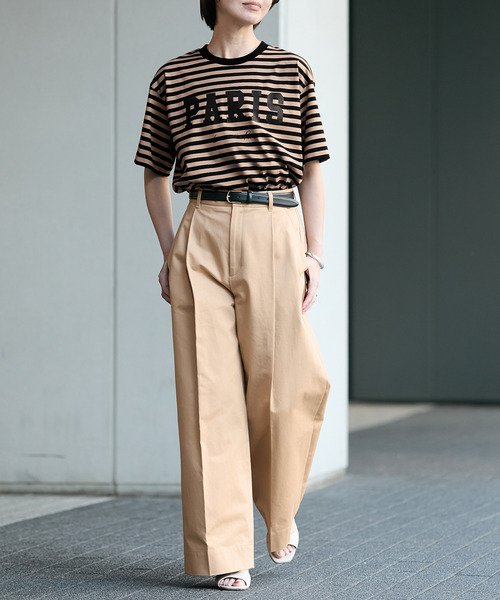 VERMEIL par iena ウールイージーパンツ 新品38 ホワイト完売 ヘムダーツ イージーパンツ（スラックス）｜VERMEIL par iena