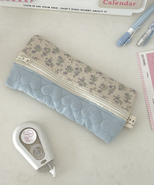 Mayree（メイリー）の「【urge select】小花柄 ナチュラルデザイン ペンポーチ（ポーチ・レディース・ライトブルー/ライトピンク・FREE）」の2枚目の写真