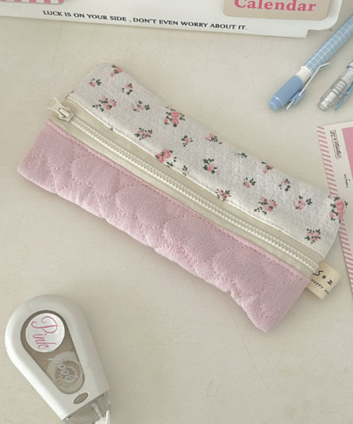 Mayree（メイリー）の「【urge select】小花柄 ナチュラルデザイン ペンポーチ（ポーチ・レディース・ライトブルー/ライトピンク・FREE）」の6枚目の写真