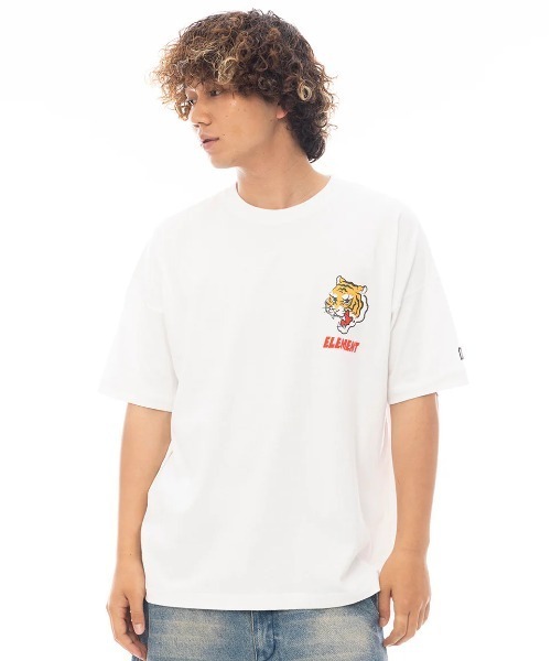 ELEMENT(エレメント)の「ELEMENT メンズ DOVE TIGER SS Tシャツ 【2025年春夏モデル】/エレメントバックプリント半袖Tシャツ(Tシャツ/カットソー・メンズ・ホワイト/ブラック・X-LARGE/LARGE/MEDIUM)」の3枚目の写真