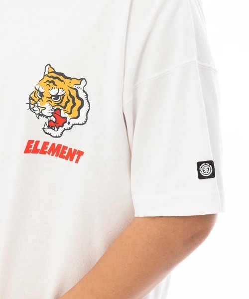 ELEMENT(エレメント)の「ELEMENT メンズ DOVE TIGER SS Tシャツ 【2025年春夏モデル】/エレメントバックプリント半袖Tシャツ(Tシャツ/カットソー・メンズ・ホワイト/ブラック・X-LARGE/LARGE/MEDIUM)」の4枚目の写真
