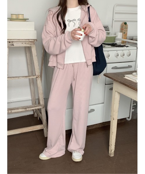 SALTMINT(ソルトミント)の「《韓国ファッション》コットンリボン半袖Tシャツ(Tシャツ/カットソー・レディース・ブラック/グレー/ホワイト・FREE)」の2枚目の写真