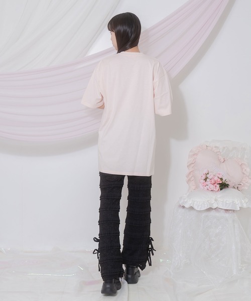 Honey Cinnamon（ハニーシナモン）の「AngelシナモンビジューTシャツ（Tシャツ/カットソー・レディース・ピンク/ブラック/サックスブルー・FREE）」の9枚目の写真