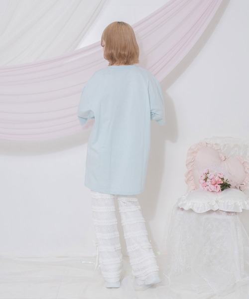 Honey Cinnamon（ハニーシナモン）の「AngelシナモンビジューTシャツ（Tシャツ/カットソー・レディース・ピンク/ブラック/サックスブルー・FREE）」の7枚目の写真