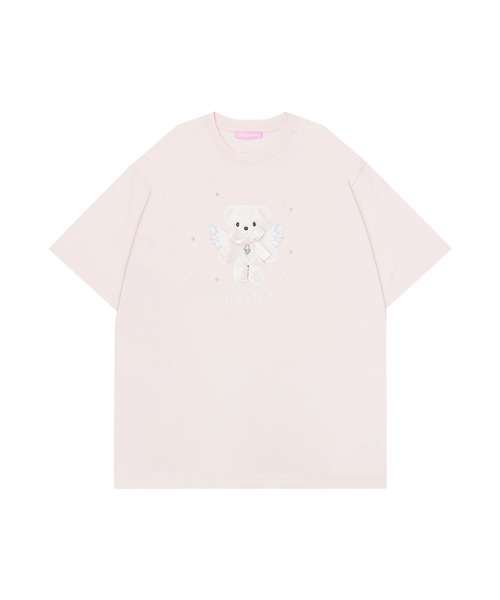 Honey Cinnamon（ハニーシナモン）の「AngelシナモンビジューTシャツ（Tシャツ/カットソー・レディース・ピンク/ブラック/サックスブルー・FREE）」の19枚目の写真