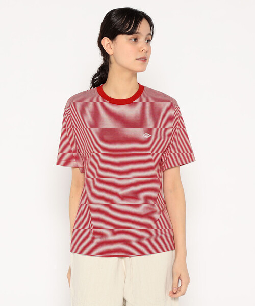 WOMEN'S SHORT SLEEVE INNER T-SHIRT STRIPE（Tシャツ/カットソー