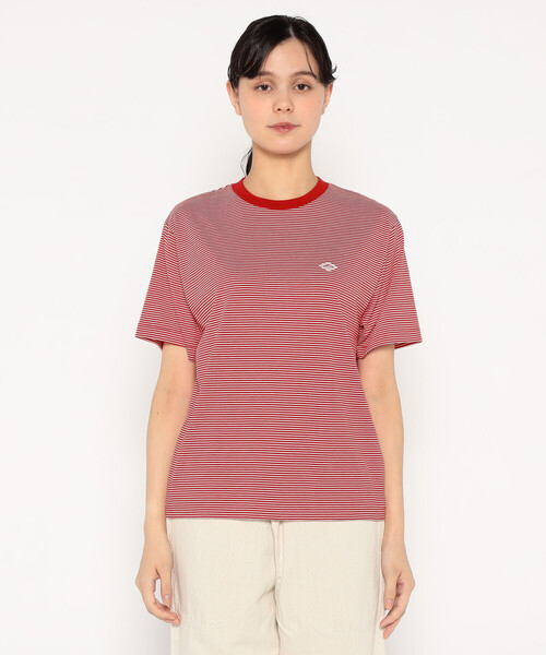 WOMEN'S SHORT SLEEVE INNER T-SHIRT STRIPE（Tシャツ/カットソー