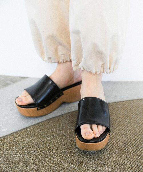 HYSTERIC GLAMOUR スタッズヒールサンダル