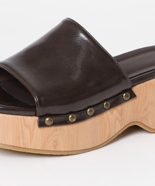 KBF（ケイビーエフ）の「スタッズサボサンダル（サンダル・レディース・ブラック/ブラウン・37/38）」の10枚目の写真