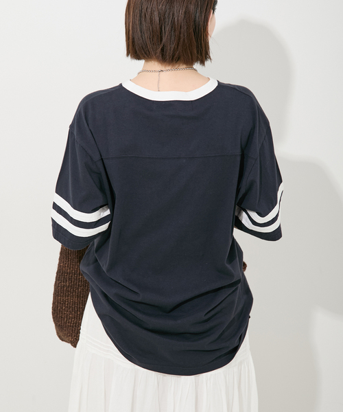 Bonum（ボナム）の「ナンバリングTシャツ（Tシャツ/カットソー・レディース・ネイビー・FREE）」の16枚目の写真