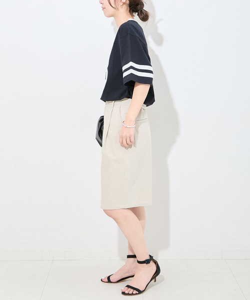 Bonum（ボナム）の「ナンバリングTシャツ（Tシャツ/カットソー・レディース・ネイビー・FREE）」の7枚目の写真