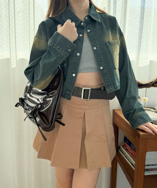 WEGO（ウィゴー）の「WEGO/ギャザーリボンハーフムーンバッグ（ハンドバッグ・レディース・スカイブルー/ブラック/ダークブラウン・FREE）」の20枚目の写真