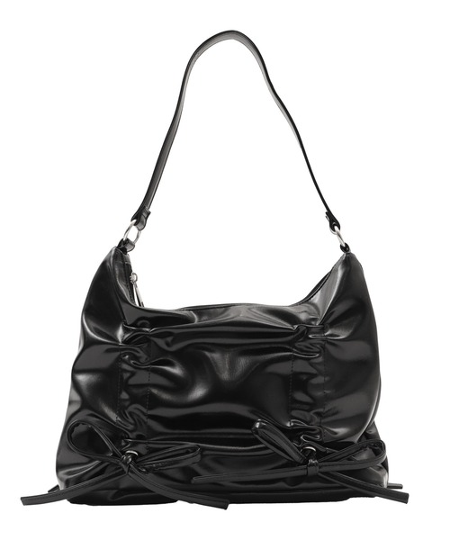 WEGO（ウィゴー）の「WEGO/ギャザーリボンハーフムーンバッグ（ハンドバッグ・レディース・スカイブルー/ブラック/ダークブラウン・FREE）」の12枚目の写真