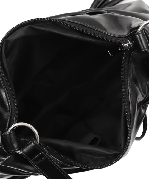 WEGO（ウィゴー）の「WEGO/ギャザーリボンハーフムーンバッグ（ハンドバッグ・レディース・スカイブルー/ブラック/ダークブラウン・FREE）」の16枚目の写真