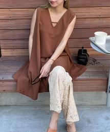 StyleSea（スタイルシー）の「フレアーチュニックワンピース＆パンツセットアップ（セットアップ）」