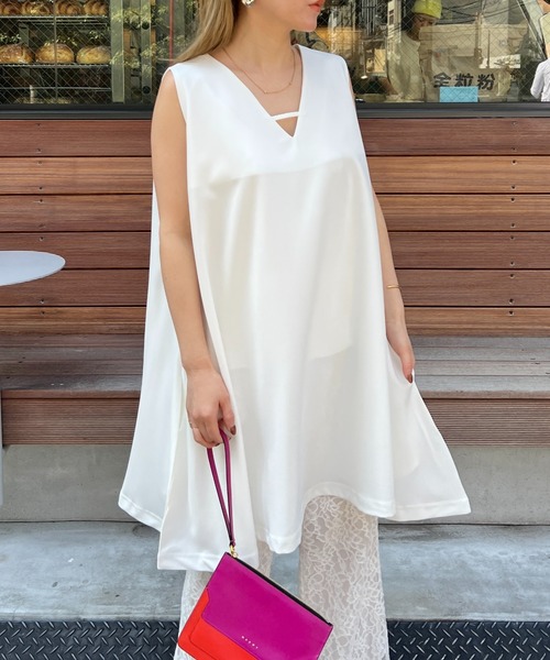 StyleSea(スタイルシー)の「フレアーチュニックワンピース&パンツセットアップ(セットアップ・レディース・ブラック/ブラウン/オフホワイト・FREE)」の21枚目の写真