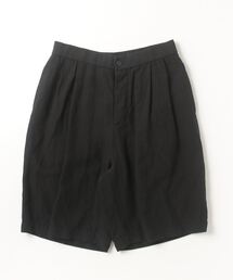 【ATON】 COTTON LINEN VOILE TWO TUCKED EASY SHORTS
