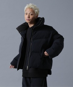 wjk black】≪STUDIOUS限定≫B-3衿ボアダウンジャケット（ダウン