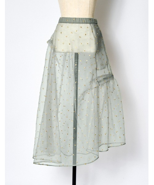 Dot Embroidery Sheer Skirt / ドットエンブロイダリーシアー