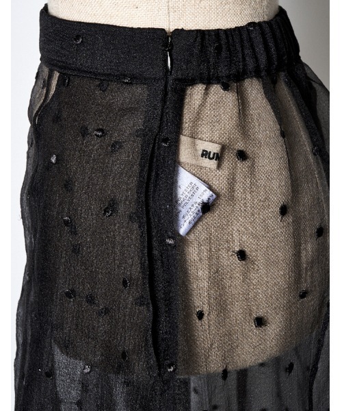 Dot Embroidery Sheer Skirt / ドットエンブロイダリーシアー