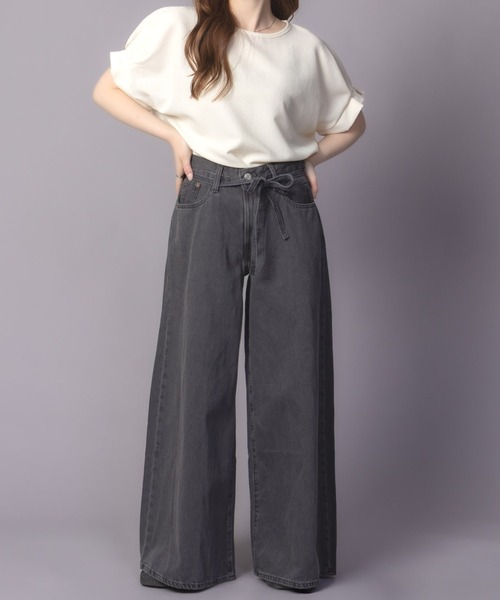 Levi's(リーバイス)の「【Levi's(R) 】 SUPER WIDE JEANS / スーパーワイドジーンズ 001T3(デニムパンツ・レディース・ブラック/ブルー系・25inch/26inch/27inch)」の3枚目の写真