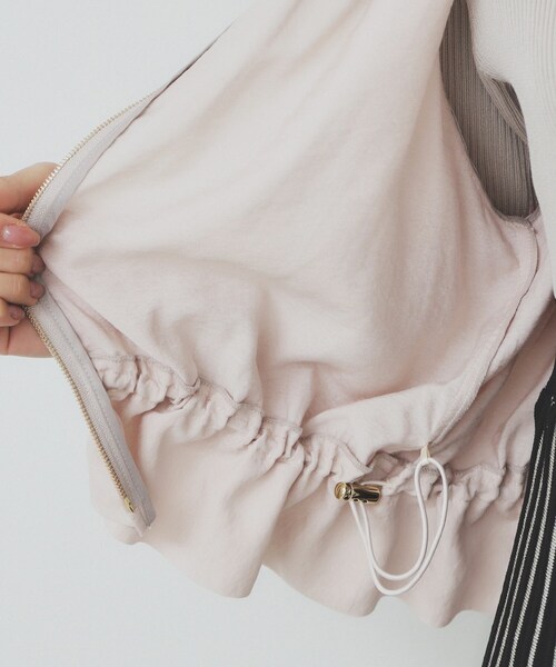 index（インデックス）の「ノーカラーペプラムブルゾン【洗濯機洗い可】（ブルゾン・レディース・ナチュラル/ネイビー・36/42/38/40）」の10枚目の写真