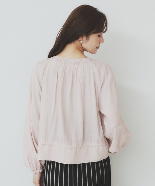 index（インデックス）の「ノーカラーペプラムブルゾン【洗濯機洗い可】（ブルゾン・レディース・ナチュラル/ネイビー・36/42/38/40）」の19枚目の写真