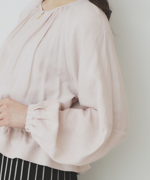 index（インデックス）の「ノーカラーペプラムブルゾン【洗濯機洗い可】（ブルゾン・レディース・ナチュラル/ネイビー・36/42/38/40）」の21枚目の写真