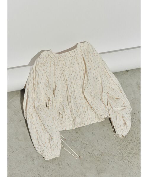 Ungrid(アングリッド)の「【Htage】ラメドビーサイドスリットボリュームブラウス(シャツ/ブラウス・レディース・ブラック/オフホワイト・FREE)」の11枚目の写真